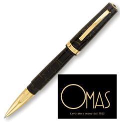 Omas Bologna Black Celluloid roller